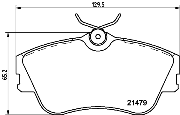 DON Bremseklodser pcp1648 for SEAT SKODA