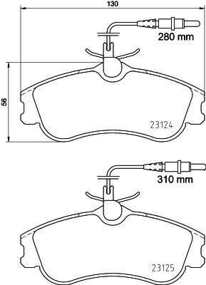 DON Bremseklodser pcp1269 for CITROËN PEUGEOT