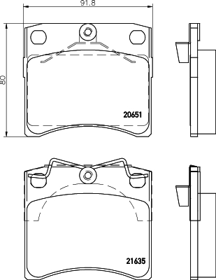 DON Bremseklodser pcp1667 for AUDI SEAT SKODA