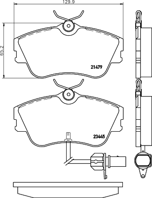 DON Bremseklodser pcp1670 for VW