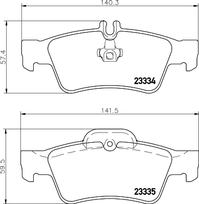 DON Bremseklodser pcp1003 for MERCEDES-BENZ