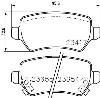 DON Bremseklodser pcp1019 for OPEL VAUXHALL GENERAL MOTORS SATURN KIA