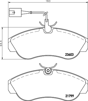 DON Bremseklodser pcp1704 for PEUGEOT CITROËN FIAT