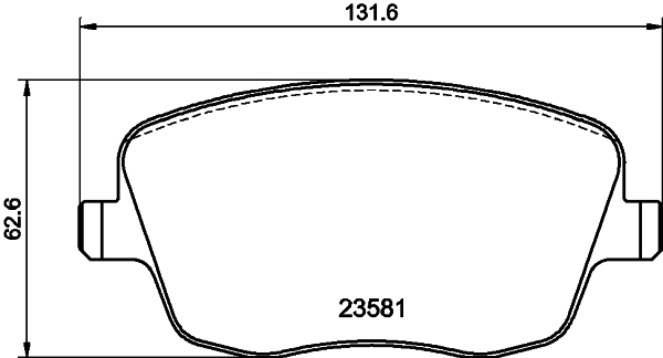 DON Bremseklodser pcp1494 for VW