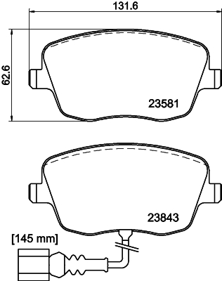 DON Bremseklodser pcp1348 for SKODA