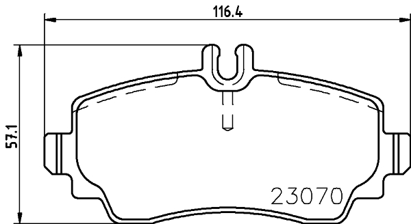 DON Bremseklodser pcp1530 for MERCEDES-BENZ