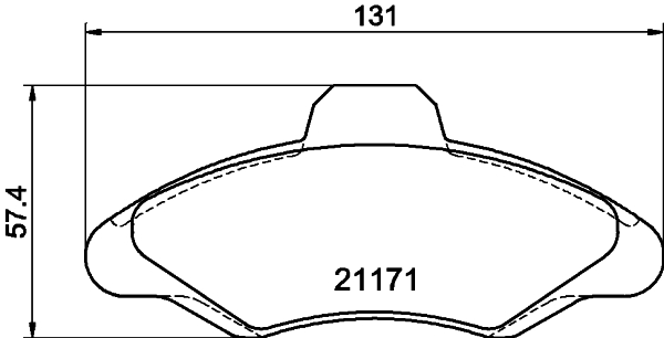 DON Bremseklodser pcp1411 for FORD