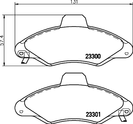 DON Bremseklodser pcp1452 for FORD