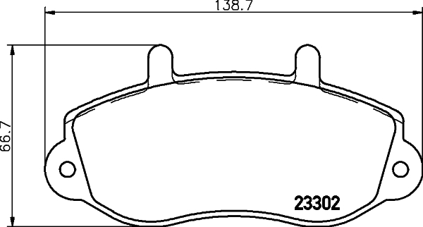 DON Bremseklodser pcp1664 for OPEL RENAULT