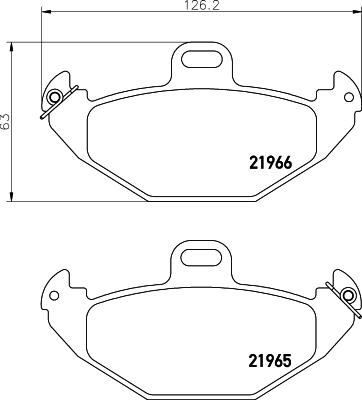 DON Bremseklodser pcp1585 for RENAULT