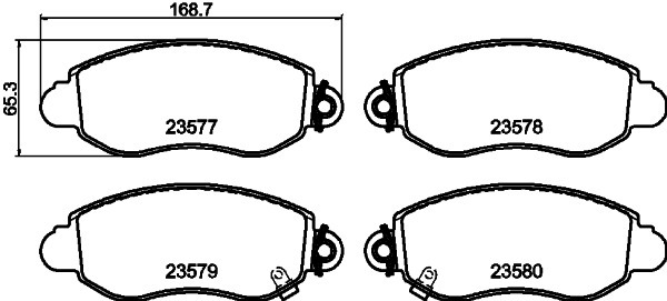 DON Bremseklodser pcp1665 for FORD