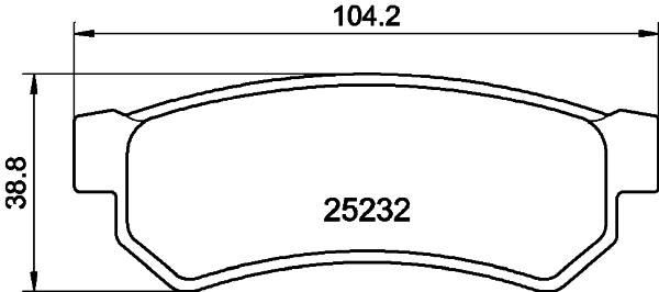 DON Bremseklodser pcp1085 for CHEVROLET SUZUKI