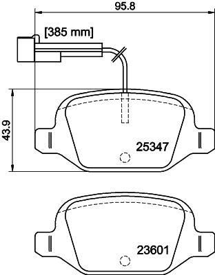DON Bremseklodser pcp1520 for FIAT