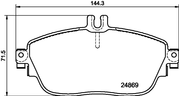 DON Bremseklodser pcp1258 for MERCEDES-BENZ INFINITI