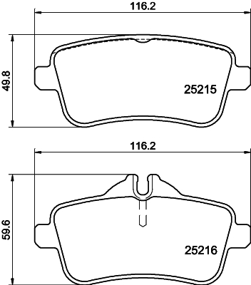 DON Bremseklodser pcp1449 for MERCEDES-BENZ RENAULT