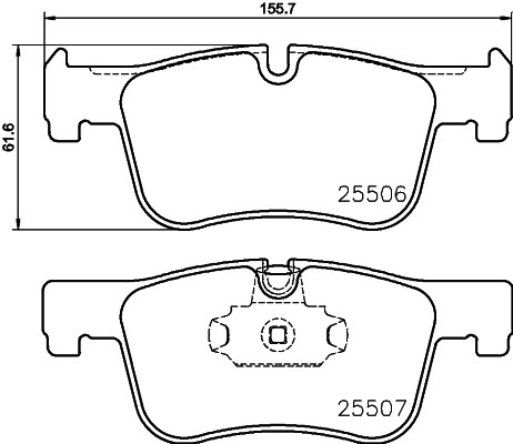 DON Bremseklodser pcp1289 for BMW