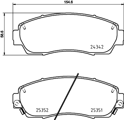 DON Bremseklodser pcp1502 for HONDA SUBARU ACURA HAVAL ACURA (GAC)