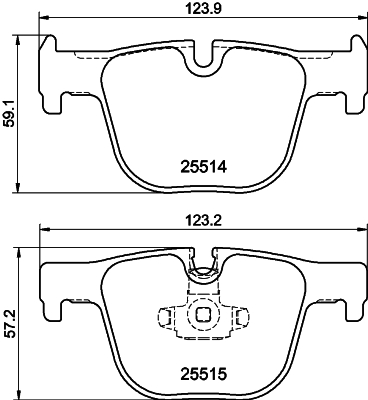DON Bremseklodser pcp1575 for BMW
