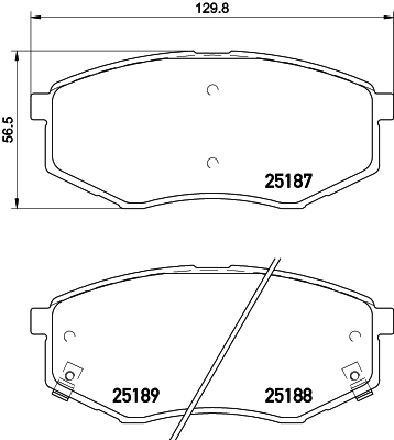 DON Bremseklodser pcp1344 for HYUNDAI KIA