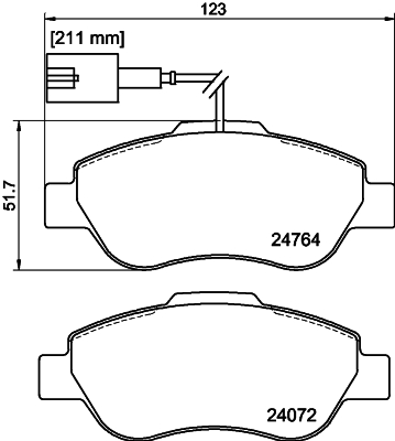 DON Bremseklodser pcp1567 for FORD FIAT