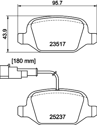 DON Bremseklodser pcp1488 for ALFA ROMEO FIAT