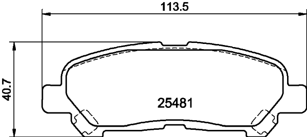 DON Bremseklodser pcp1484 for TOYOTA