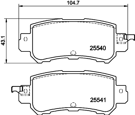 DON Bremseklodser pcp1202 for MAZDA