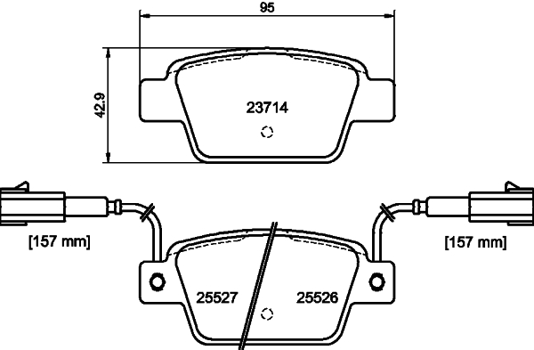DON Bremseklodser pcp1552 for LANCIA FIAT