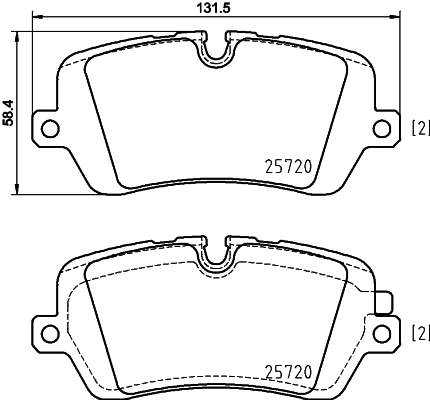 HELLA Bremseklodser 8db355020361 for LAND ROVER