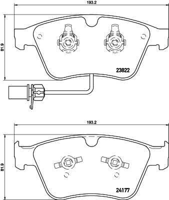 HELLA Bremseklodser 8db355020441 for BENTLEY