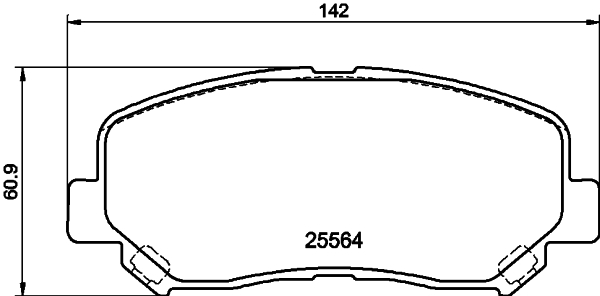 DON Bremseklodser pcp1182 for CHRYSLER MAZDA MAZDA (CHANGAN)