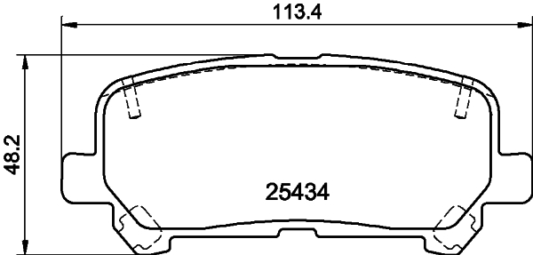 HELLA Bremseklodser 8db355020601 for CHEVROLET HONDA ISUZU ACURA