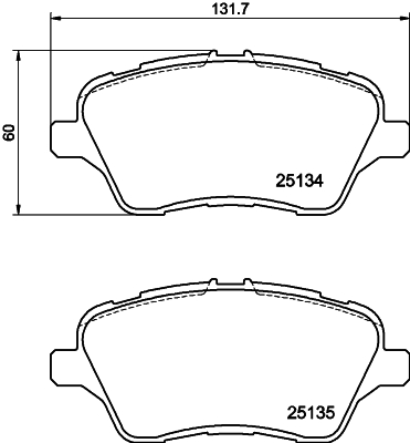 DON Bremseklodser pcp1219 for FORD