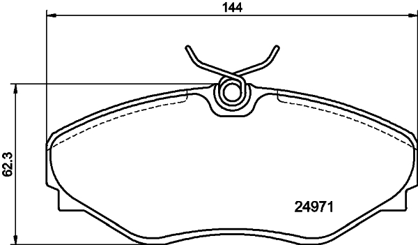 HELLA Bremseklodser 8db355020731 for RENAULT