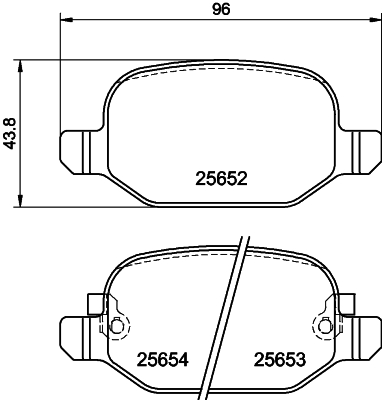 DON Bremseklodser pcp1335 for FIAT