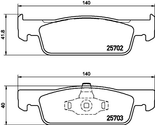DON Bremseklodser pcp1089 for BYD SMART DACIA RENAULT