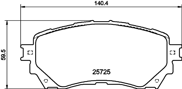 DON Bremseklodser pcp1263 for MAZDA MAZDA (FAW)