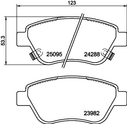 DON Bremseklodser pcp1057 for OPEL VAUXHALL GENERAL MOTORS