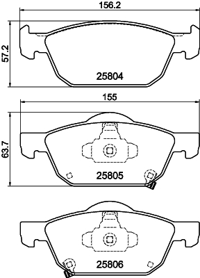 DON Bremseklodser pcp1394 for HONDA