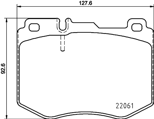 HELLA Bremseklodser 8db355021671 for MERCEDES-BENZ (BBDC) MERCEDES-BENZ