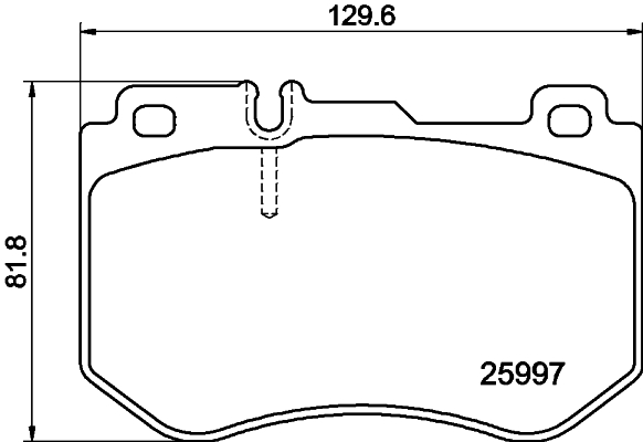 HELLA Bremseklodser 8db355021741 for MERCEDES-BENZ