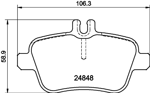 HELLA Bremseklodser 8db355032061 for MERCEDES-BENZ INFINITI