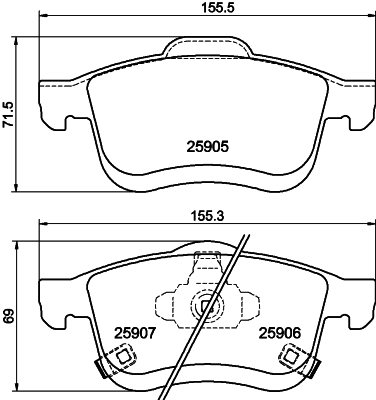 DON Bremseklodser pcp2004 for FIAT