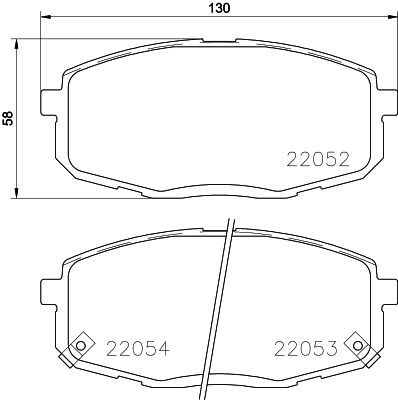 DON Bremseklodser pcp1207 for KIA HYUNDAI CHANGAN