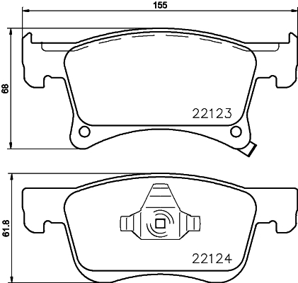 DON Bremseklodser pcp1877 for VAUXHALL BUICK OPEL