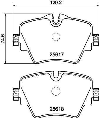 HELLA Bremseklodser 8db355023131 for MINI BMW BMW (BRILLIANCE) TOYOTA