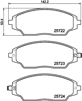 DON Bremseklodser pcp1179 for CHEVROLET CHEVROLET (SGM)