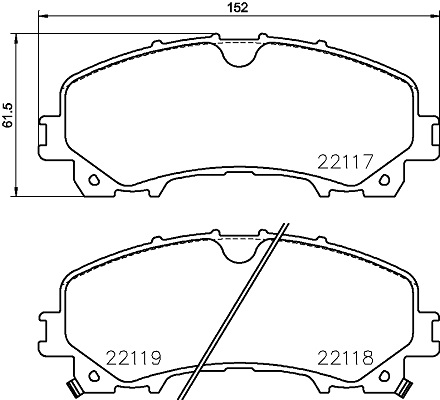 DON Bremseklodser pcp1876 for INFINITI NISSAN RENAULT