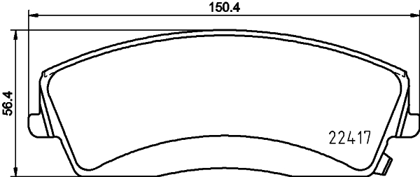 HELLA Bremseklodser 8db355025001 for CHRYSLER DODGE