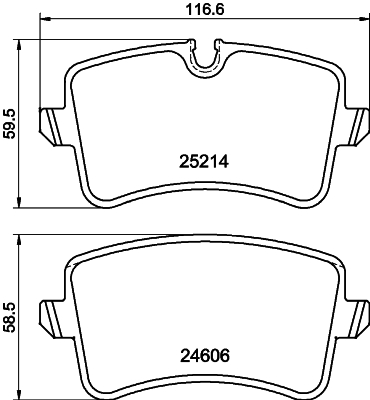 HELLA Bremseklodser 8db355025311 for PORSCHE VW (SVW) AUDI (FAW)